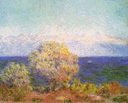 Claude Monet At Cap d'Antibes, Mistral Wind oil painting artist
